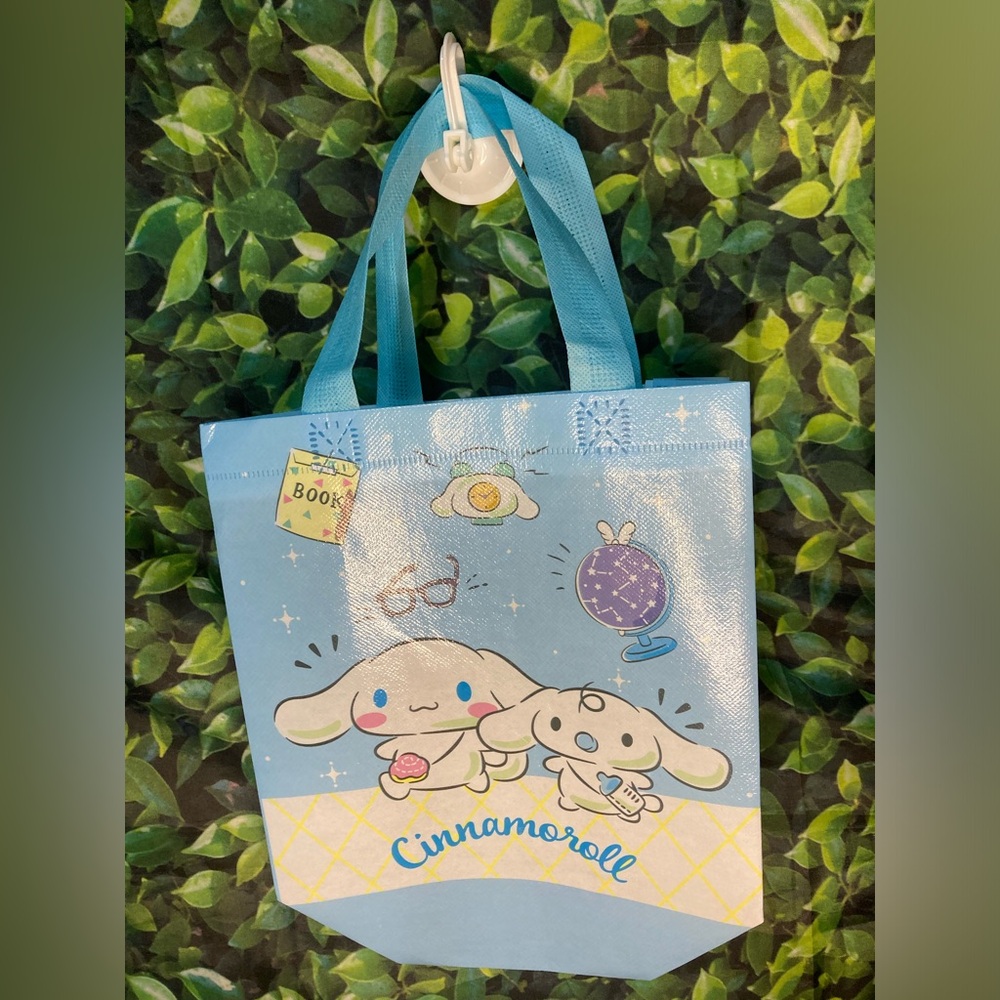 Cinnamoroll blue and white tote bag